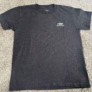 AFTCO Kids Short Sleeve Tee - Charcoal Gray